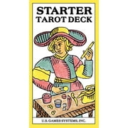 Starter Tarot Deck Beginner-Friendly 78-Card Starter Deck with Upright & Reversed Keywords Printed on Each Card, Bl, Hardcover