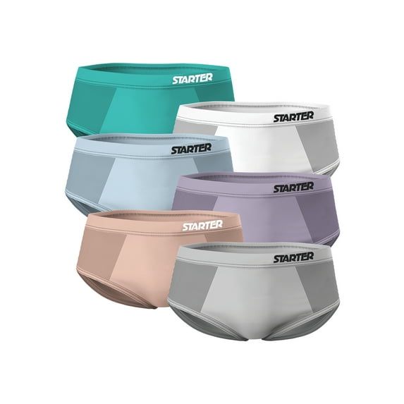 Starter Women's Seamless Briefs Underwear, 6-pack