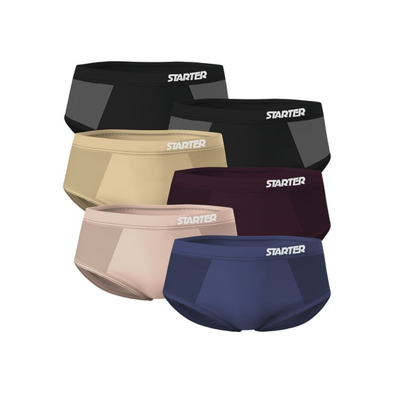 Starter Women's Seamless Briefs Underwear, 6-pack