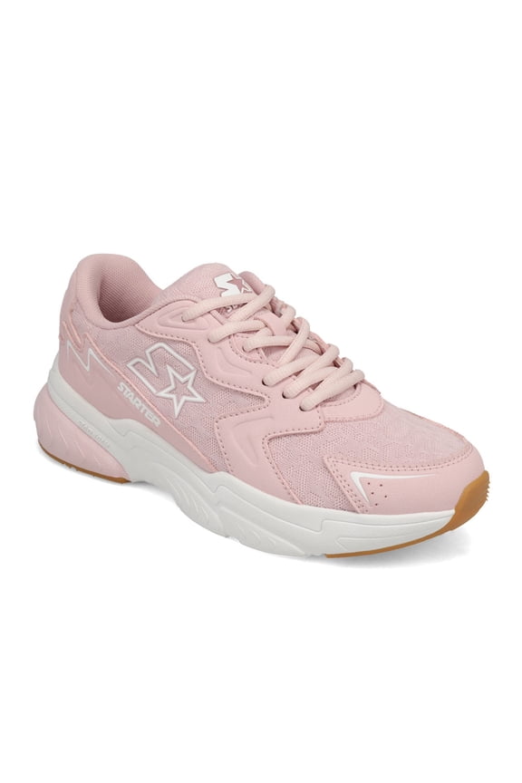 Womens Star Light Synthetic Leather and Mesh Sneaker