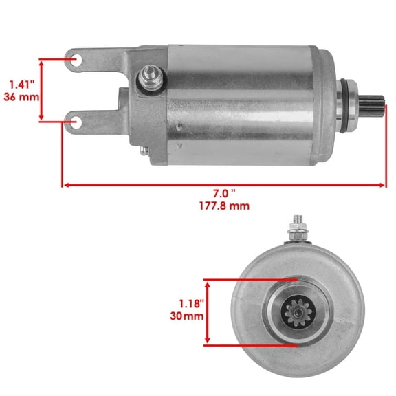 Starter and Relay Solenoid for Honda Atv TRX250 Fourtrax TRX 250 New 1985 1986