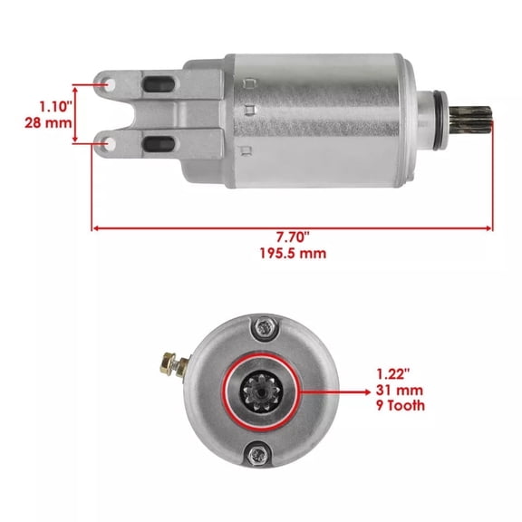 Starter for John Deere Buck 500 4-Tec Rotax Engine C420-296-125 C420296125