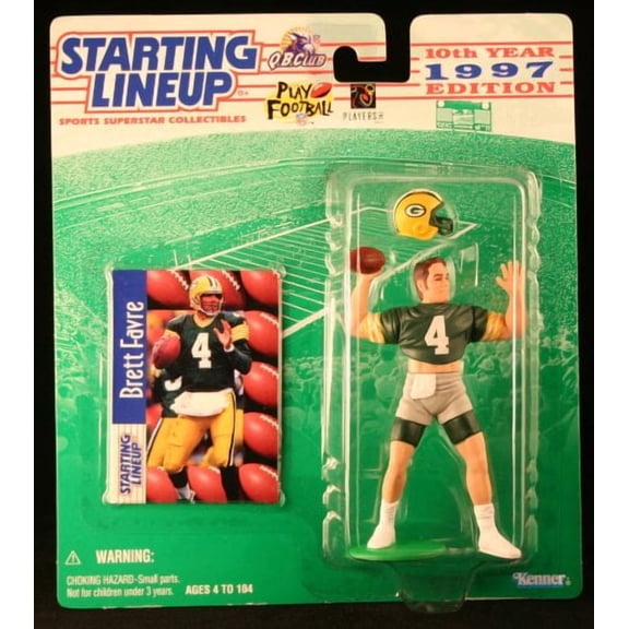 Starting Lineup Brett Favre Green Bay Packers 1997 Action Figure