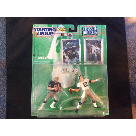 Starting Lineup Classing Doubles 1997 Edition Aikman Staubach Dallas Cowboys
