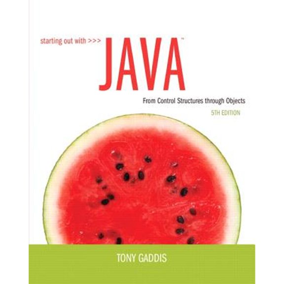 Pre-Owned Starting Out with Java: From Control Structures through Objects (Paperback) by Tony Gaddis