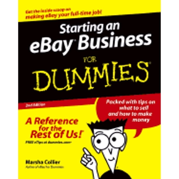 Pre-Owned Starting an e-Bay Business for Dummies (Paperback) by Marsha Collier