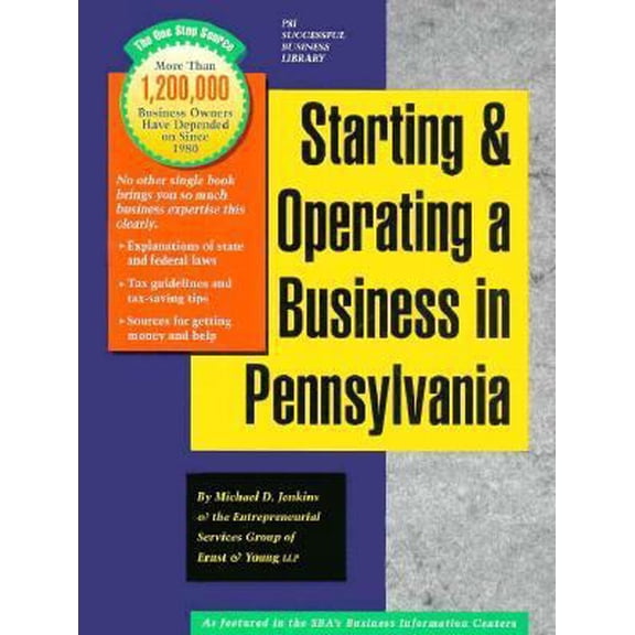 Pre-Owned Starting and Operating a Business in Pennsylvania (Paperback) 1555712770 9781555712778