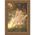 thumbnail image 1 of Startled 24x18 Gold Ornate Wood Framed Canvas Art by Frank Dicksee, 1 of 2