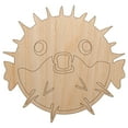 thumbnail image 1 of Startled Puffer Fish Wood Shape Unfinished Piece Cutout Craft DIY Projects - 4.70 Inch Size - 1/8 Inch Thick, 1 of 7