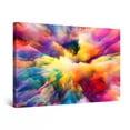 thumbnail image 1 of Startonight Canvas Wall Art Abstract - Abstract All Color Clouds - Framed 24" x 36"&nbsp;, 1 of 6