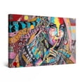 thumbnail image 1 of Startonight Canvas Wall Art Abstract - Jolie Colored Collection Silence Women Painting - Framed 24" x 36"&nbsp;, 1 of 6