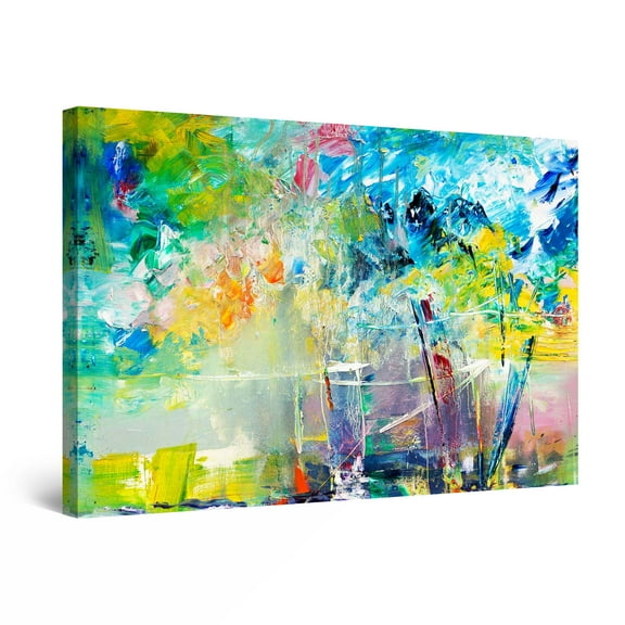Startonight Canvas Wall Art All Colors Abstract Happy Painting Framed 24" x 36"&nbsp;