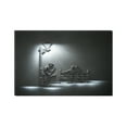 thumbnail image 1 of Startonight Canvas Wall Art "Saxophone Player", Illuminated Black and White Abstract Music Painting 5 Stars Gift 23.62 X 35.43 inch, 1 of 4