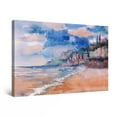 thumbnail image 1 of Startonight Canvas Wall Art Watercolor Amalfi Coast Italy, Framed 24" x 36"&nbsp;, 1 of 6