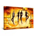 thumbnail image 1 of Startonight Canvas Wall Art Women Silhouettes Yellow Decor Painting, Framed 24" x 36"&nbsp;, 1 of 6