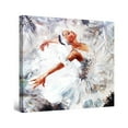 thumbnail image 1 of Startonight Framed Canvas Wall Art Ballerina with White Dress 32 x 32 inches, 1 of 3
