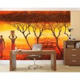 thumbnail image 1 of Startonight Mural Wall Art African Theme Illuminated Abstract Wallpaper Photo 5 Stars Gift Large 10 x 28,82 ‘’ x 50,4 ‘’ Total 8’4”x 12', 1 of 4