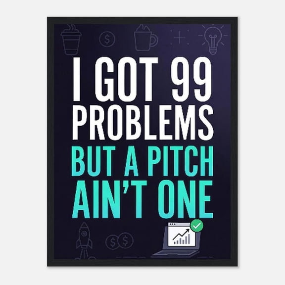 Startup Founder Statement Wall Art Print, Unframed Paper Poster 8x10in