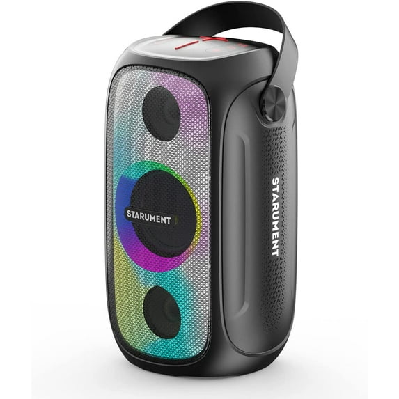 Starument LED Lighting Bluetooth Portable Speaker, Black, MS-PB55