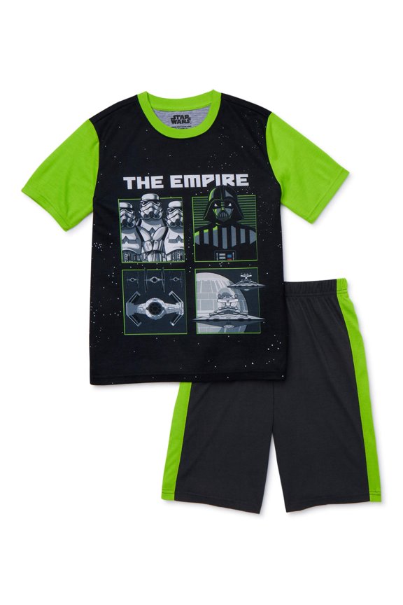 Starwars Boys Exclusive 4-10 Short Sleeve Short Pant, 2-Piece Pajama Set