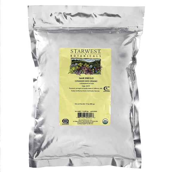 (Price/1 lb)Starwest Coriander Seed, Organic