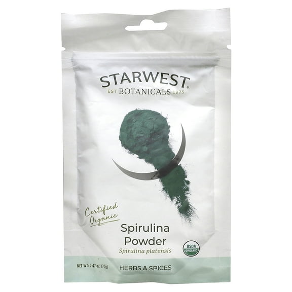 Starwest Botanicals Organic Spirulina Powder, 2.47 oz (70 g)