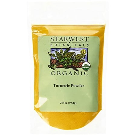 Starwest Botanicals Organic Turmeric Root Powder, 3.5 Ounce Pouch Curcumin Spice