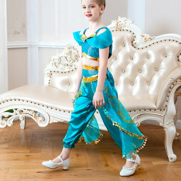 Fancyset Jasmine Princess Costume Aladdin Princess Costume Jasmine