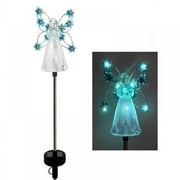 Staryop Solar Angel Garden Stake Lights, Eternal Light Angel with 7 LEDs for Cemetery Grave Decorations, Memorial Gift, Christmas Yard Art