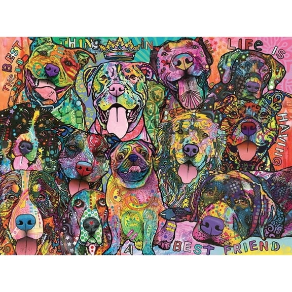 Starz Puzzles Laser Cut Wooden Puzzle, Best Friends, 81 Pieces A Dog Lovers Dream