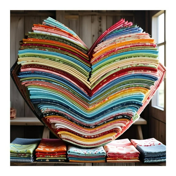 Stash Builder Fat Quarter 18" x 21" Mystery Bundle Precut 16 32 and 50 Piece Sets