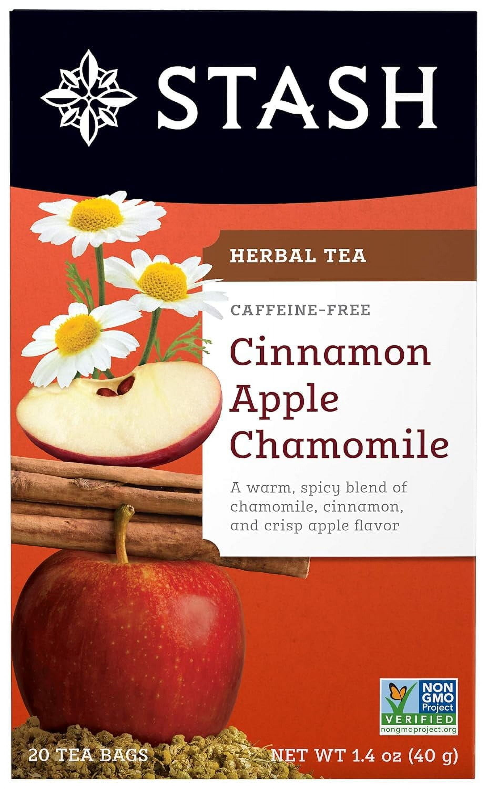 Cinnamon Apple Chamomile Herbal Tea, 20 Count (Pack Of 1)