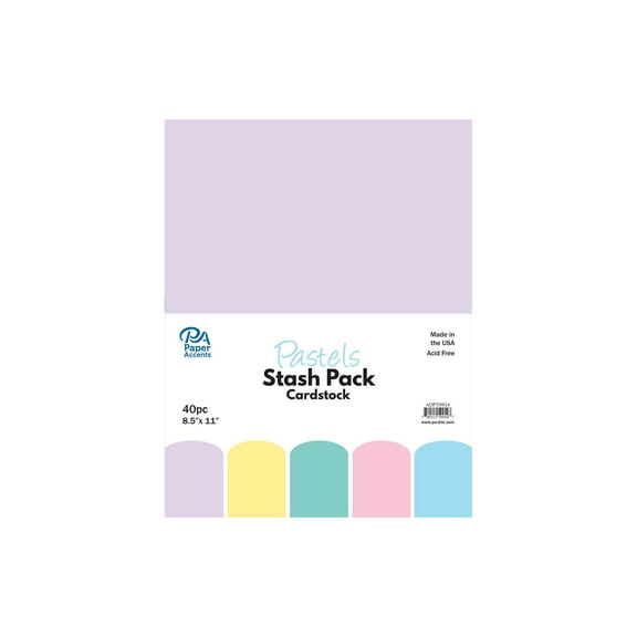 Stash Pack 8.5x11 40pc Pastels