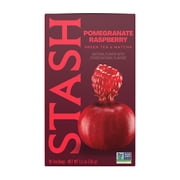 Stash Tea Pomegranate Raspberry Green with Matcha Tea, 18 Ct, 1.2 Oz