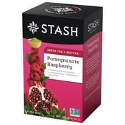 Stash Tea Pomegranate Raspberry Green with Matcha Tea, 18 Ct, 1.2 Oz