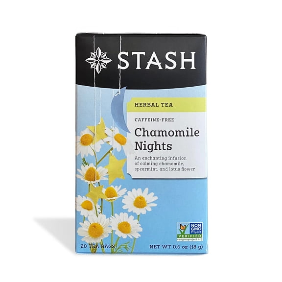 Stash Tea Chamomile Nights Herbal Tea, 20 Count Tea Bags In Foil