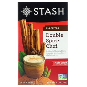 Stash Tea Double Spice Chai Black Tea, 18 Count, 1.1 oz