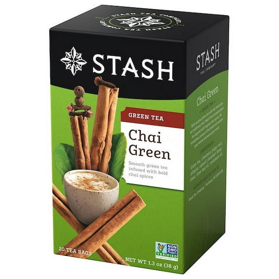 Stash Tea Green Chai Tea, 20 Ct, 1.3 Oz