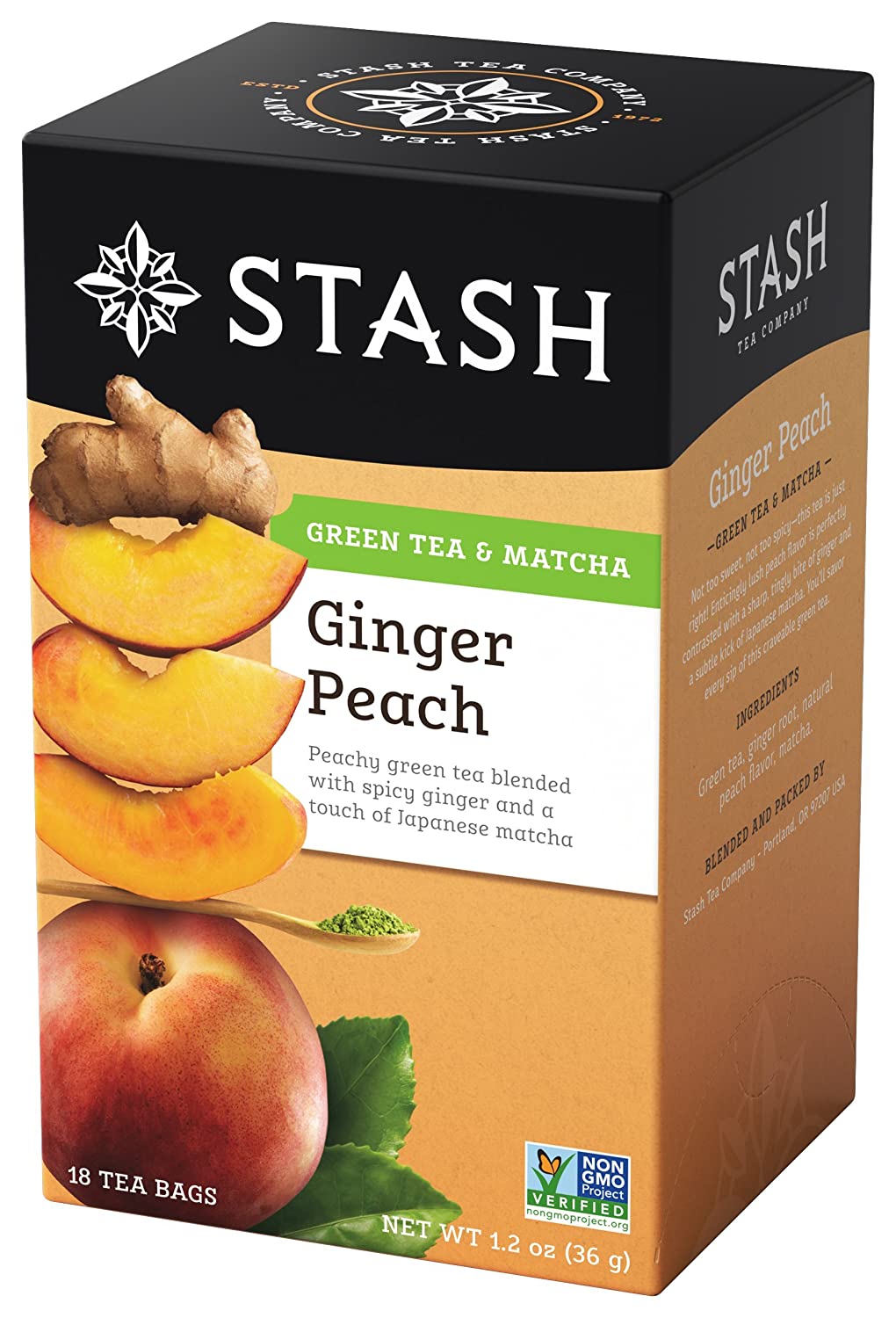 Stash Tea Green Tea With Matcha 18 Ct Ginger Peach Flavor Walmart Stash Tea Green Tea With Matcha 18 Ct Ginger Peach Flavor Walmart
