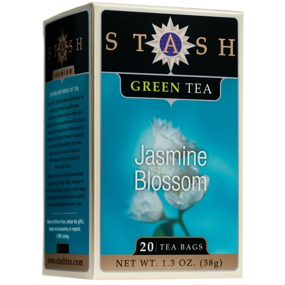 Stash Tea Jasmine Blossom Green Tea, 20 Ct, 1.3 Oz