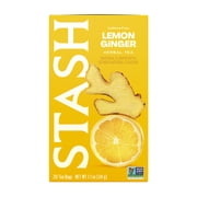 Stash Lemon Ginger Caffeine-Free Herbal Tea 20 Tea Bags