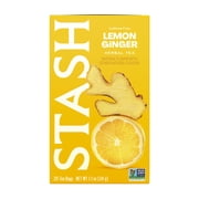 Stash Tea, Lemon Ginger Herbal Tea, 20 Ct