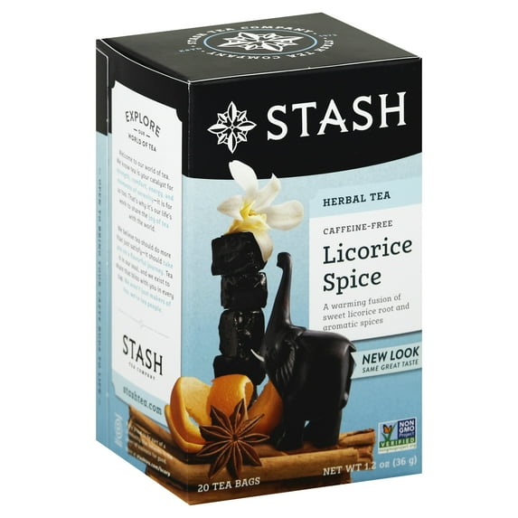 Stash Tea Licorice Spice Herbal Tea 20 Bags (Pack Of 6)