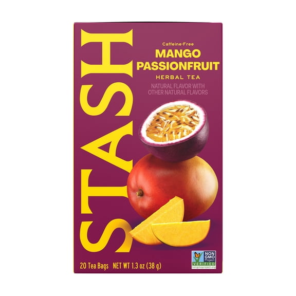 Stash Tea Mango Passionfruit Herbal Tea Bags, 20 Ct