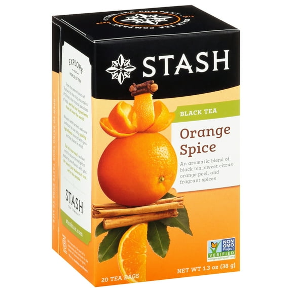 Stash Tea Orange Spice Herbal Tea 20 Bags (Pack Of 6)