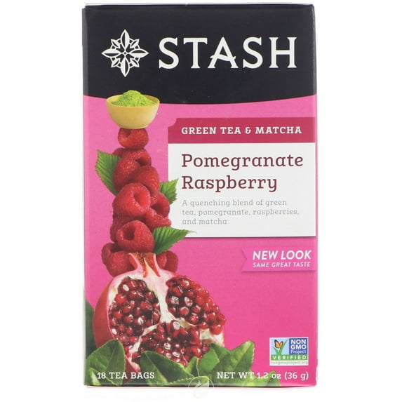 Stash Tea Pomgrnt Raspbry Matcha 18Bag