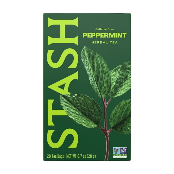 Stash Tea Peppermint Herbal Tea Bags, 20 Ct