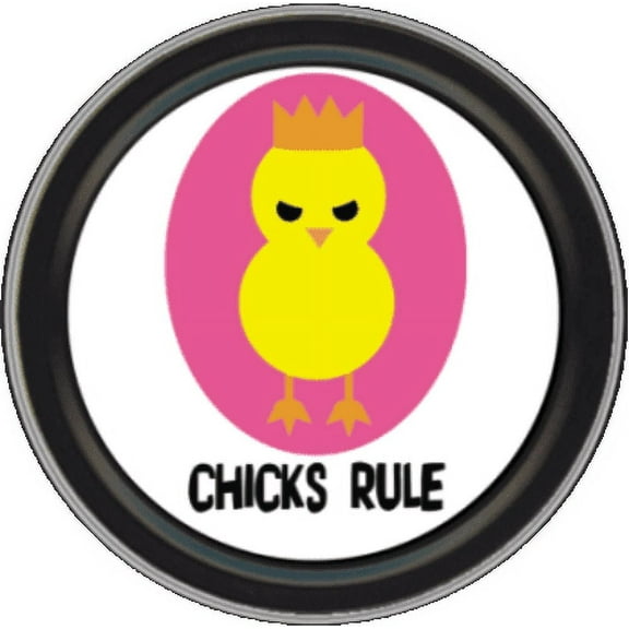 Stash Tins - Chicks Rule 3.5" Round Storage Container