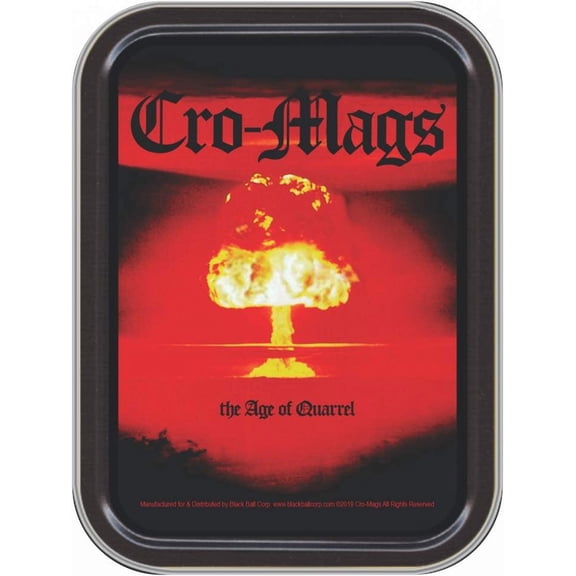 Stash Tins - Cro-Mags Age of Quarrel Storage Container 4.37" L x 3.5" W x 1" H