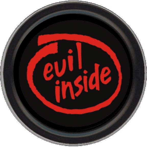 Stash Tins - Evil Inside Sticker - 3.5" Round Storage Container